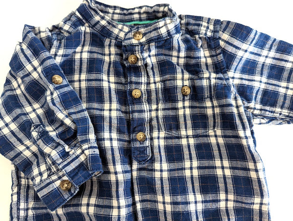 Freizeithemd mit Leinen - H&M, Junge Gr.68