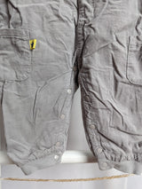Weiche Latzhose aus Cord, gefüttert - Bornino, Gr.74/80