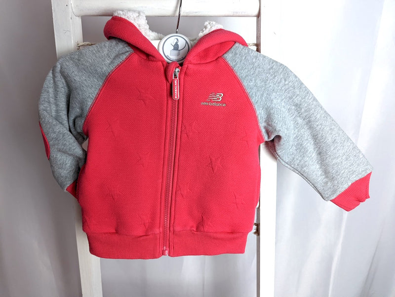 Sweatjacke mit warmen Teddyfutter - New balance, Mädchen Gr.80