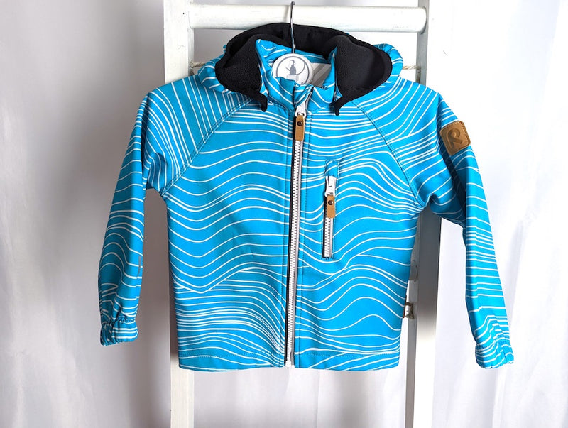 Softshelljacke mit abnehmbarer Kapuze - Reima, Unisex Gr.92