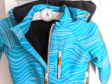 Softshelljacke mit abnehmbarer Kapuze - Reima, Unisex Gr.92