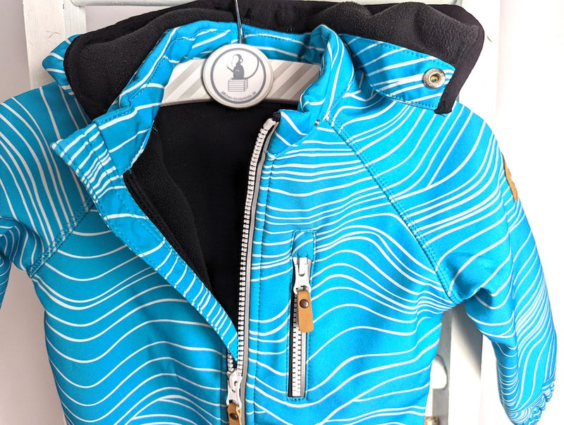 Softshelljacke mit abnehmbarer Kapuze - Reima, Unisex Gr.92