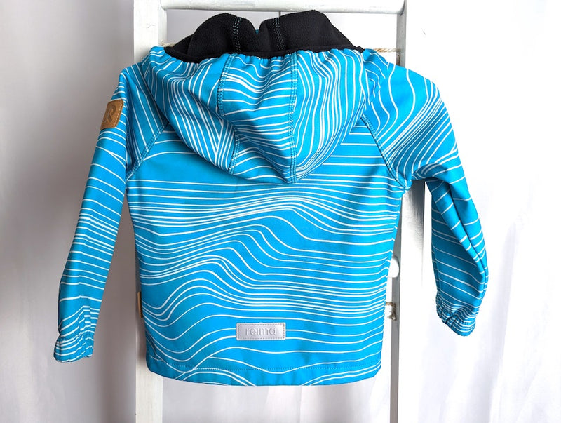 Softshelljacke mit abnehmbarer Kapuze - Reima, Unisex Gr.92