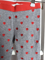 *Neuwertig* Leggings mit Herzchen, gefüttert - Name it , Gr.104