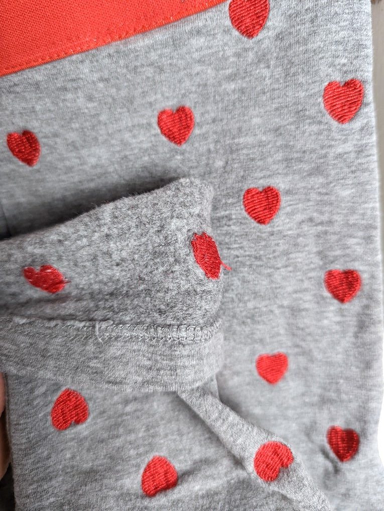 *Neuwertig* Leggings mit Herzchen, gefüttert - Name it , Gr.104