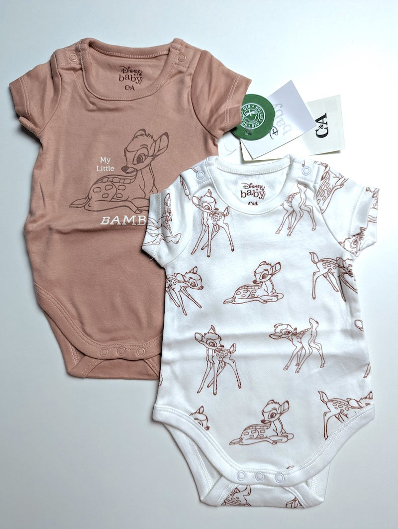 *Neu mit Etikett* 2er Pack Kurzarmbodys, Disney baby - C&A, Mädchen Gr.56