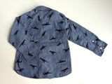 Schickes Freizeithemd mit Dinos - H&M, Junge Gr.92