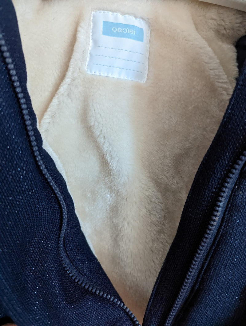 *Neuwertig* Hübscher Mantel, gefüttert - Obaibi, Mädchen Gr.68