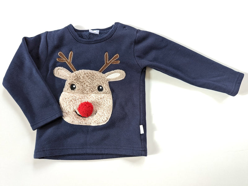 Warmer Pullover, Rentier - Little, Junge Gr.86