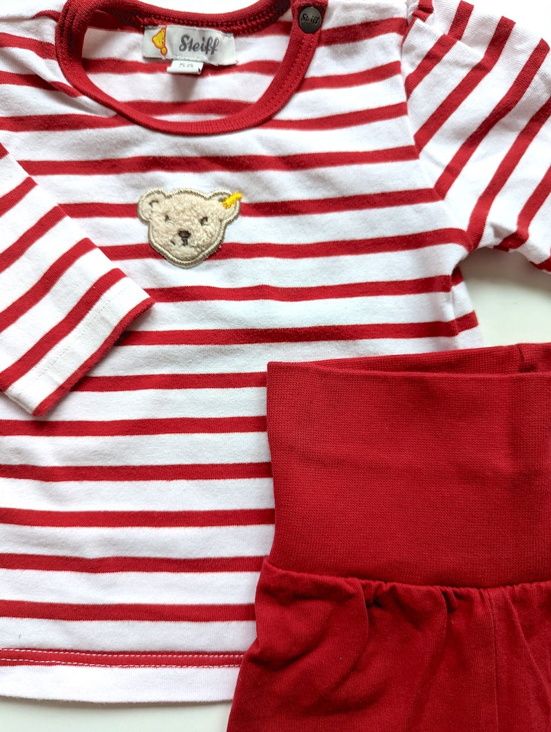 2er Set, Langarmshirt mit Stoffhose - Steiff , Mädchen Gr.56
