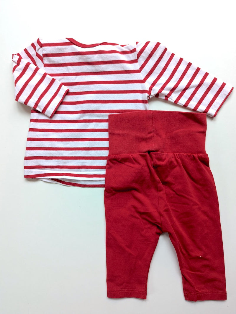 2er Set, Langarmshirt mit Stoffhose - Steiff , Mädchen Gr.56