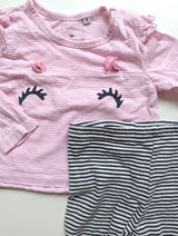 2er Set, Langarmshirt & Stoffhose - Tom Tailor, Mädchen Gr.62/68