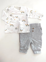 3tlg Outfit: Little One, Jäckchen mit Oberteil & Hose - Topomini, Unisex Gr.56