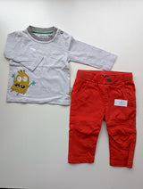 Kleines Monster: Langarmshirt und Hose - Sigikid, Junge Gr.68/74