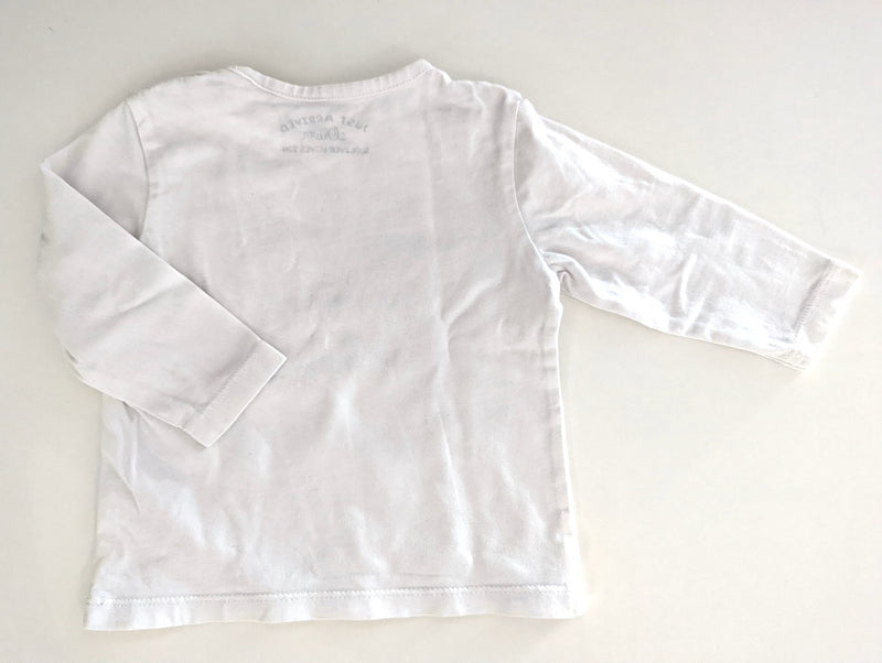 Fundgrube: Langarmshirt, Roboter - S.Oliver, Gr.56/62