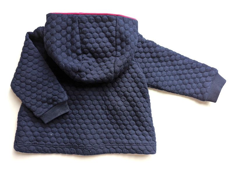 *Neuwertig* Hübsche Sweatjacke mit Leinenstoff - Kanz, Mädchen Gr.62