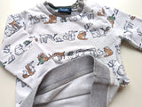 Warmes Sweatshirt, Tiere im Herbst - Sanetta, Junge Gr.80