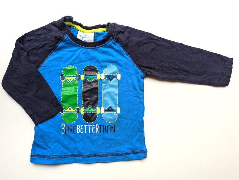 Langarmshirt, 3arebetterthan1 - Topomini, Junge Gr.80