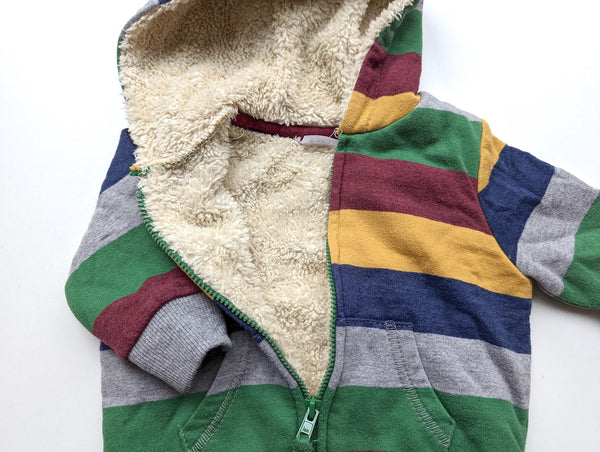 Kapuzen-Strickjacke, gefüttert - F&F, Unisex Gr.62/68