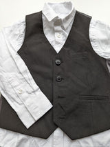 Festliches Set: Weste mit Hemd - Next, Junge Gr.98