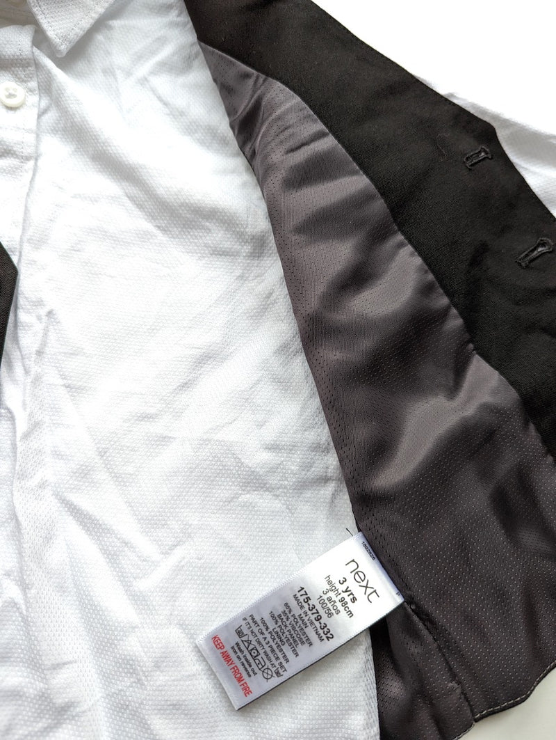 Festliches Set: Weste mit Hemd - Next, Junge Gr.98