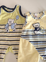 2er Set Strampler, kleiner Bär - Baby Club, Gr.50/56