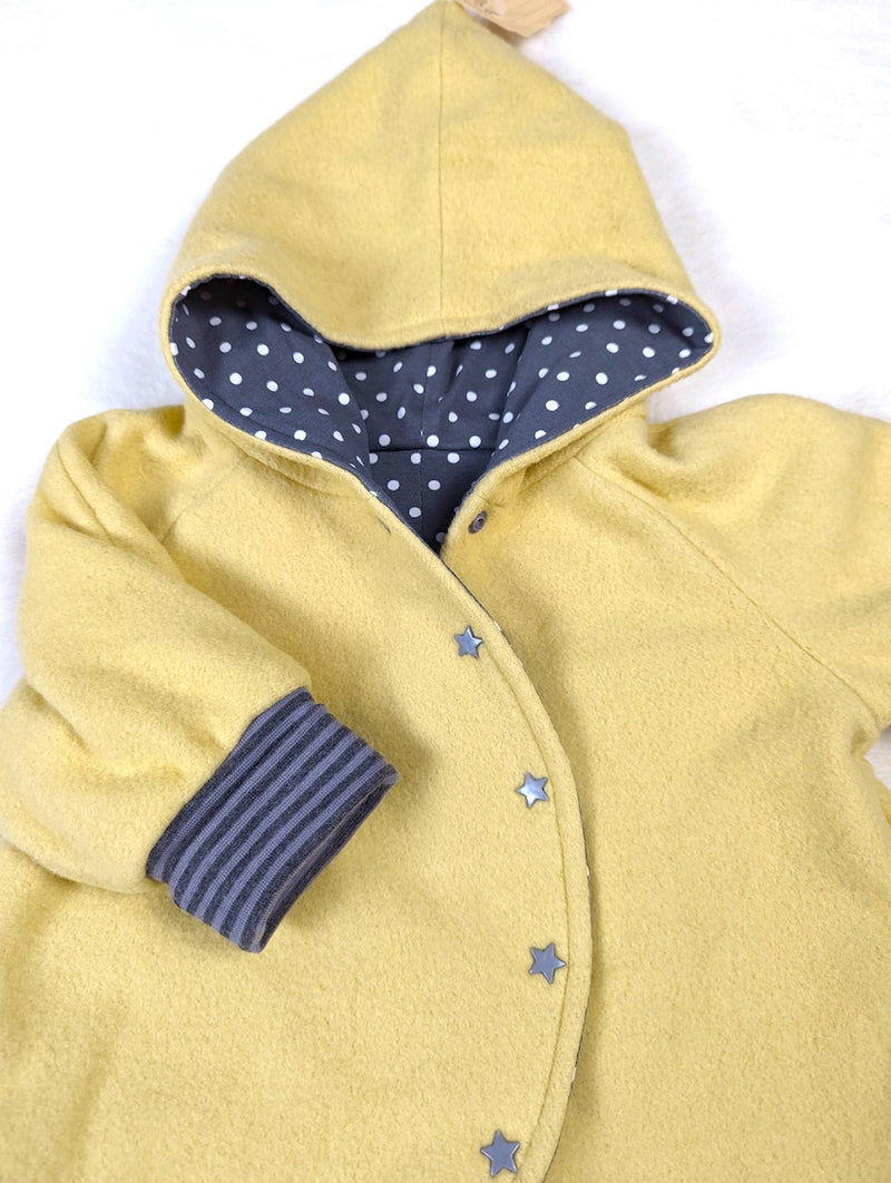 *Pünktchen* Gefütterter Overall aus Baumwollfleece - U.G. Mini, Unisex Gr.62