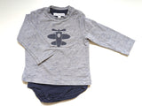 Sweatshirt mit integriertem Body - Bellybutton, Junge Gr.74