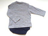 Sweatshirt mit integriertem Body - Bellybutton, Junge Gr.74