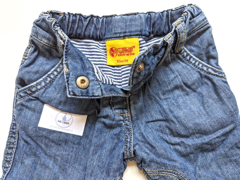 Denim Hose, gefüttert - Steiff, Unisex Gr.62