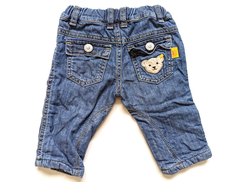 Denim Hose, gefüttert - Steiff, Unisex Gr.62