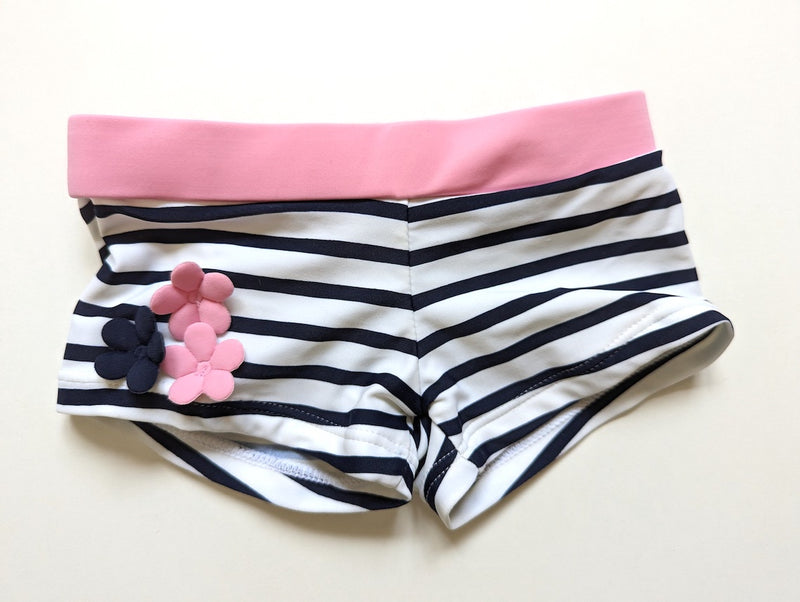 Badehose mit Blümchen - Steiff, Mädchen Gr.80