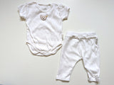 2er Set, Body kurzarm & Stoffhose - Steiff, Mädchen Gr.62