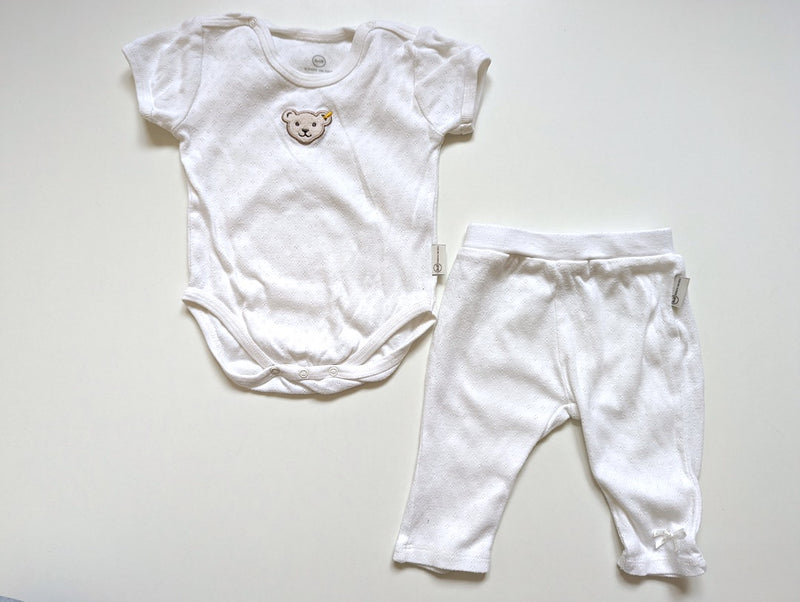 2er Set, Body kurzarm & Stoffhose - Steiff, Mädchen Gr.62