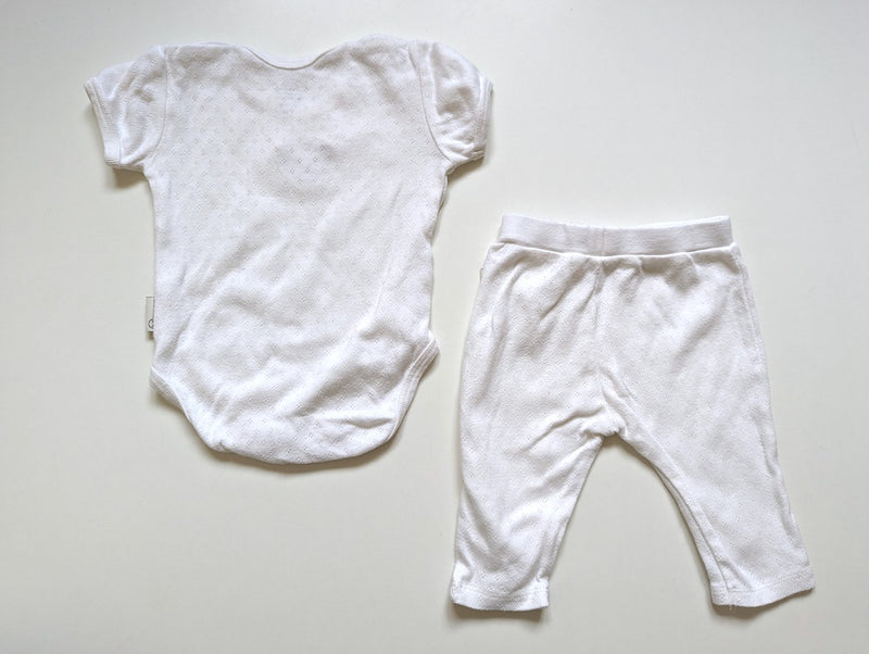 2er Set, Body kurzarm & Stoffhose - Steiff, Mädchen Gr.62
