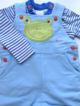 2er Set, Strampler mit Langarmshirt, Frosch - Bornino, Unisex Gr.62/68