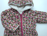 Schickes Stoffjacke mit Kapuze - Handmade, Mädchen Gr.62/68