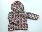 Schickes Stoffjacke mit Kapuze - Handmade, Mädchen Gr.62/68