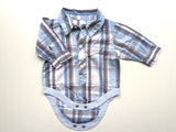 Kariertes Bodyhemd - Next Baby, Junge Gr.62/68