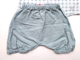 Outfit, Bluse/Hemdchen mit kurzer Pumphose - Numae Paris, Unisex Gr.62/68