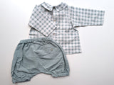 Outfit, Bluse/Hemdchen mit kurzer Pumphose - Numae Paris, Unisex Gr.62/68