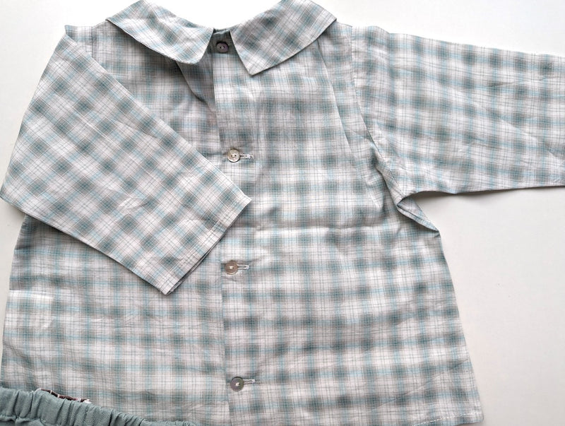 Outfit, Bluse/Hemdchen mit kurzer Pumphose - Numae Paris, Unisex Gr.62/68
