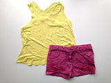 2er Set Schmetterling: Top mit Shorts - H&M & Boboli , Mädchen Gr.116/122