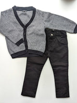 2er Set Festlich: Strickjacke mit Hose -JBC & LC Waikiki , Junge Gr.92/98
