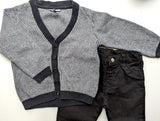 2er Set Festlich: Strickjacke mit Hose -JBC & LC Waikiki , Junge Gr.92/98