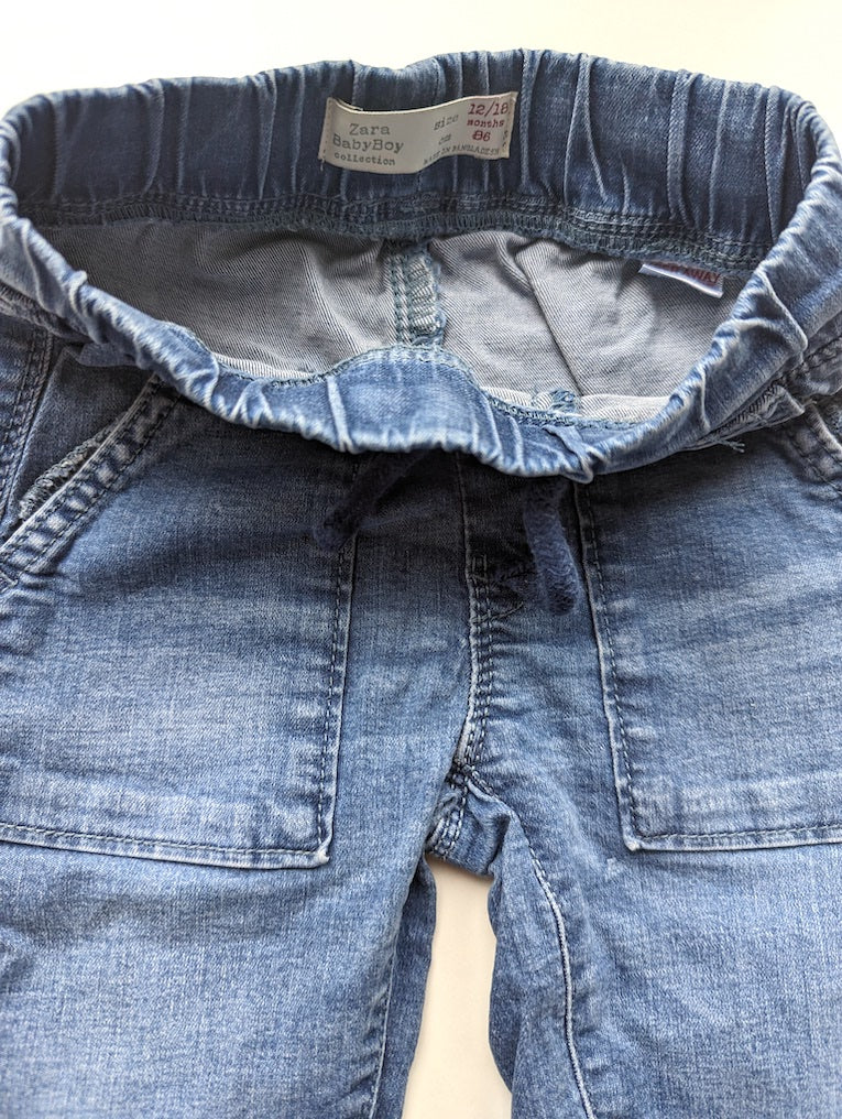 Schlupfhose aus Jeans - Zara Babyboy, Junge Gr.86