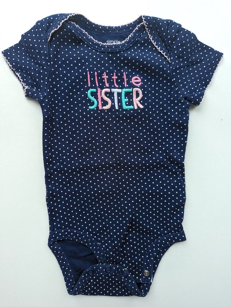 Kurzarmbody, Little Sister - Carter's, Mädchen Gr.62/68