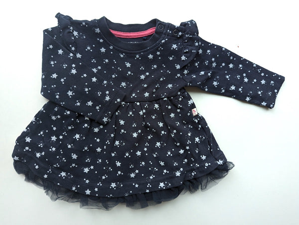 Sweatshirtkleid mit integriertem Body und Tüll - Blue Seven, Mädchen Gr.62/68