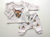 2tlg Set, Bambi: Sweatshirt und Hose - H&M, Mädchen Gr.50