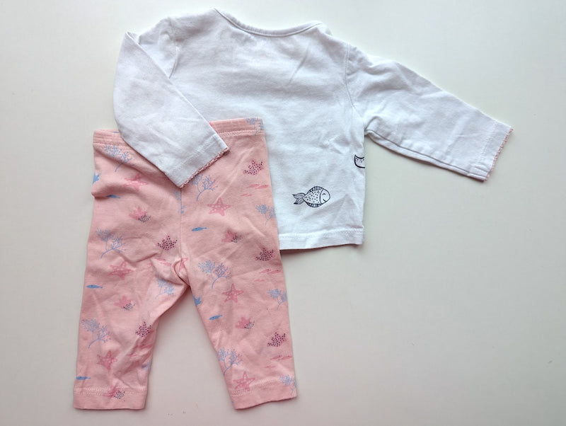 2er Set, Langarmshirt mit Leggings,  Im Meer - Tom Tailor, Mädchen Gr.50/56